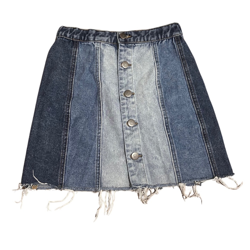 Jean Button Up Skirt Kids